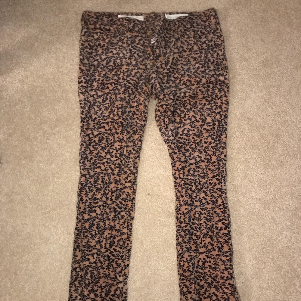 Anthropologie Patterned Corduroys
